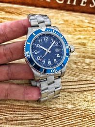Mode Hoge Kwaliteit Horloges A17365D1 | C915 | 161A 43mm Blue Dial Rvs Ceramic Bezel Automatic Mechanical Mens Horloge Horloges