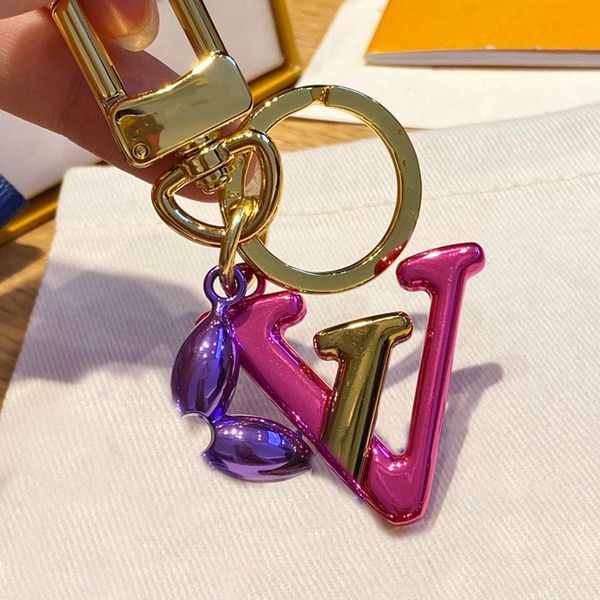 Luxe haute qualité marque Designer porte-clés mode sac à main pendentif voiture chaîne charme sac porte-clés bibelot cadeaux accessoires faits à la main