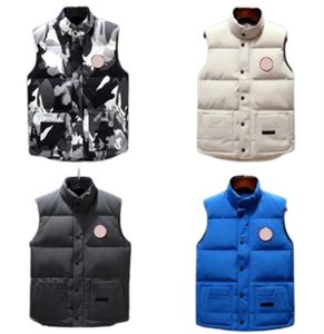 Luxe hoge versie Goose Down Vest Coat Mannelijke en vrouwelijke paren Warm Down Coat Casual Fashion High Street Hoge kwaliteit
