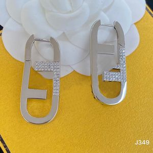 Elegant 925 Silver Gold-Plated Hoop Earrings with Diamond Studs for Women - Perfect for Engagement