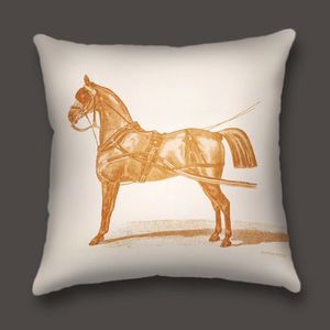 Luxury Horse Series Square Pillow Holland Velvet Super Soft Sample Room Decoration Printing Kussenhoes 2023071901