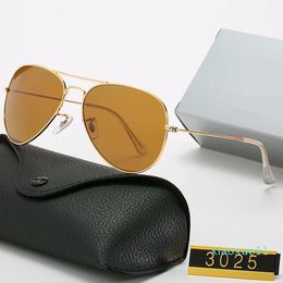 Luxe-hot koop klassieke ontwerp zonnebril merk vintage pilot zonnebril gepolariseerde UV400 mannen vrouwen 58mm glazen lenzen