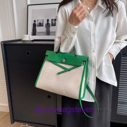 Luxury Hremms Kelyys DeSingner Fashion Womens Totes Handbag Medieval Canvas Bag 2024 New Casual One épaule crossbody with Real Logo