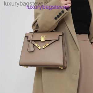Hremms de luxe Kelys en cuir souple Designer Handle Sacs Crossbody Body Second Generation Palm Palm Patter Womens Handsbag Advanced a un logo réel