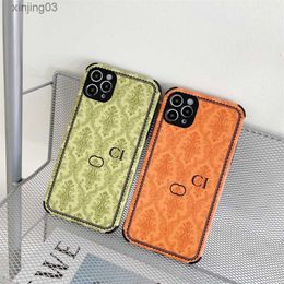 Funda de lujo para iPhone Fundas para teléfono de diseñador para iPhone 14 Pro Max 13pro 12promax 11pro IPhone13 12 11 Xs Xr 7p 8p 14plus Cubierta protectora Shell xinjing03