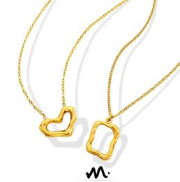 Collier irrégulier de luxe, boucles d'oreilles en forme de cœur pour femmes, colliers à la mode, cadeau d'anniversaire de saint-valentin, bijoux 3 couleurs
