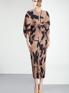 ISSEY – robe plissée de luxe, imprimée, nouveau Style pour femmes, à la mode, été 2023