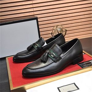 Luxury italiano Hombres Oxford Zapatos de cuero azul de cuero negro Boda de boda de boda