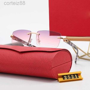 Gafas de sol de lujo con brazo de marfil para hombres, montura clásica Srimless, sombras para mujeres, protegen los ojos, lentes transparentes, prescripción, diseño personalizado, anteojos españoles