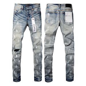 Jean de luxe jeans de créateur pour hommes jeans violets pantalons en denim pantalons de jeans violets pour hommes de haute qualité conception droite rétro streetwear pantalons de survêtement décontractés pantalons de jogging