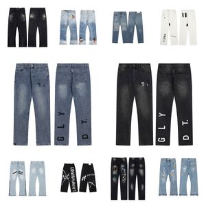 Jeans de luxe Marque Femme Mode Femmes Bleu Taille Haute Street Wear Jambe Large Jean Femme Pantalon Droit Denim Pantalon Designer Joggers Pantalon