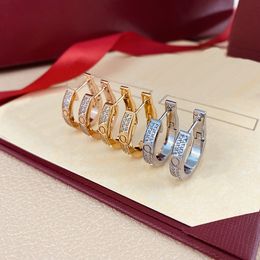 Luxus-Schmuck, Designer-Ohrringe, Damen-Ohrring, Creolen, Mode, Hochzeit, Verlobung, Geschenk, Liebhaber, Freundschaft, Geburtstag, Titan, Stahl, Silber, Roségold, Ohrringe, Schmuck