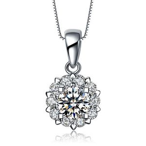 Luxe sieraden 925 sterling zilveren pave prachtige ronde gesneden witte saffier cz diamant edelstenen vrouwen ketting hanger geen ketting