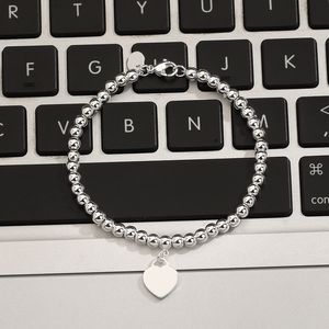 Pulsera de diseñador de joyería de lujo para mujer, pulsera de corazón de amor, envío gratis con caja, brazalete de plata 925 para hombre, cadena helada, regalo de encanto para mujer para boda