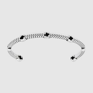 Bijoux de luxe Designer Bracelet pour hommes Bracelet en argent Lettre d'ouverture Bracelet Fête Cadeau de la Saint-Valentin