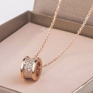 Luxe sieraden diamant Bvlgary ketting ontwerper voor vrouwen platina rosé gouden ketting 925 sterling zilveren sieraden keramische damesketting bruiloft perfect cadeau