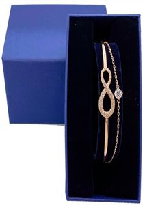 Bijoux de luxe Bracelet de charme de chaîne pour les yeux maléfique Bracelet charme pour femmes couples avec le logo Box Box Crystal Bangle Birthday Gift 55188715431327