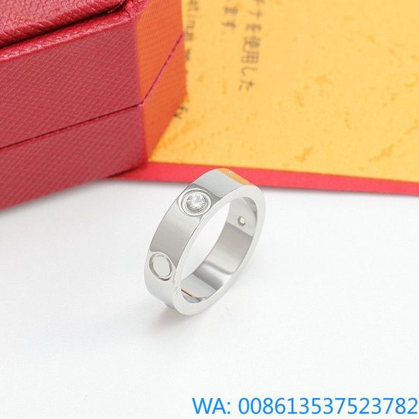 bijoux de luxe bagues de mariage toute nouvelle taille 3mm 4mm 5mm 6mm titane acier argent bague d'amour hommes et femmes bijoux en or rose pour amoureux couple bagues cadeau avec perceuse