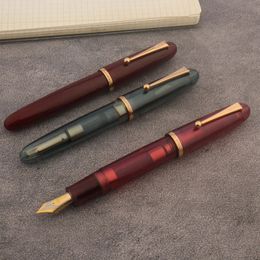 Luxe Jinhao 9019 Dadao Fountain Pen Acryl Transparante spin pen