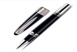 Stylo à bille en métal bleu foncé John F Kennedy de luxe, stylos à plume, papeterie, fournitures scolaires et de bureau avec numéro de série 2995407
