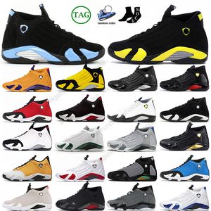 Luxe Jumpman 14 Designer Mans Retros 14s Wolf Gris Thunder Forset Light Graphite Métallisé Argent Noir Université Bleu Gym Rouge Baskets Athlétiques Jogging