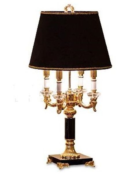Luxe K9 grande lampe de table en cristal noir Mode pour chambre cristal table lumière tissu abat-jour LED LLFA