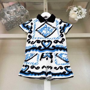 Luxe Kids Designer Designer Symmetric Pattern Drukken Babypakken Maat 90-150 cm Polo shirt met korte mouwen en shorts 24APRIL