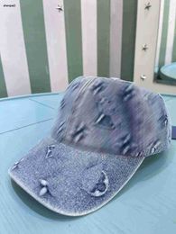 Chapeaux de créateurs de luxe pour enfants lavés de jean tissu bébé chapeau de soleil taille 3-12 ans emballage emballage de haute qualité filles garçons Ball Cap 24aPril