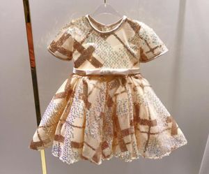 Luxe enfants filles robes à paillettes bébé fille princesse robe de soirée été vêtements d'extérieur pour enfants vêtements 9203676