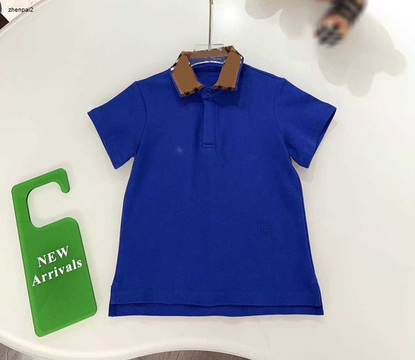 Luxury Kids Polo camisa Minimalista Diseño Camiseta para niños Camiseta Baby Tamaño 100-150 Summer Boy Slewe Short Algody Girl Lapela 24 abril