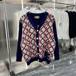 Cardigan lavorato a maglia di lusso uomo donna maglioni di lana maglione firmato G cappotto di lana ricamato jacquard giacca da uomo con scollo a V