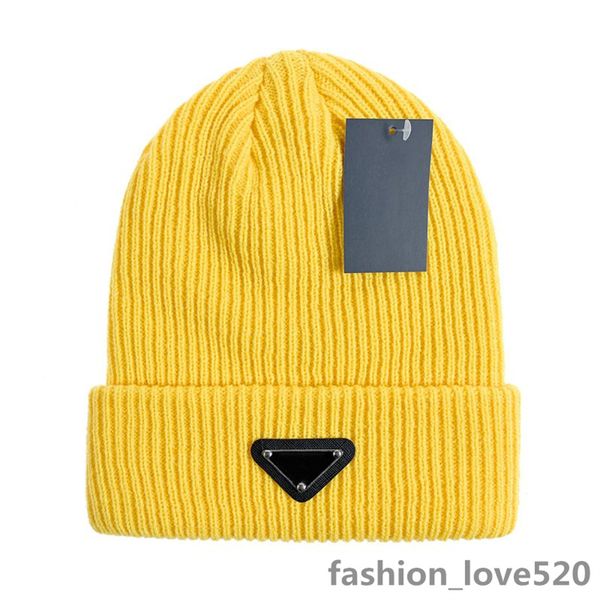 Chapeau tricoté de luxe marque Designer Beanie Cap hommes femmes automne hiver laine crâne casquettes décontracté ajusté mode 10 couleur