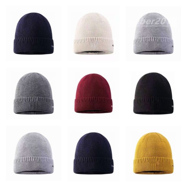 Sombrero de punto de lujo Diseñador de la marca Beanie Cap Hombres Mujeres Otoño Invierno Lana Skull Caps Casual Equipado Moda 8 colores R5