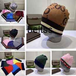 Luxe gebreide muts Designer Skull Caps Mode Letters Beanie Cap Goede textuur Coole muts voor man Vrouw Warme winterstijl Mutsen Herfst herfst geborduurd