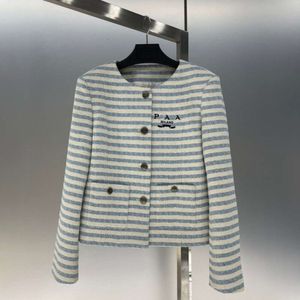 Veste tricotée de luxe, cardigan brodé, veste en laine de styliste, design rayé, chemise décontractée, manteau à boutons, costume chaud
