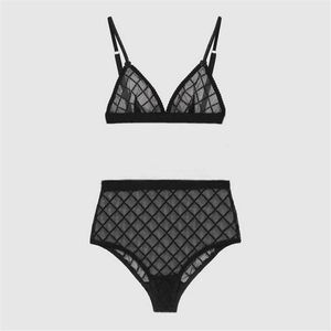 Luxe kant beha set letters ontwerper ondergoed lingerie set borduurwerk panty ademende zachte beha knickers 2 stuk pak