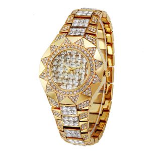Luxe Dames Diamond Horloge Nieuwe Ontwerp Geometrische Patroon Japan Quartz Waterdichte Horloge Dames Mode Jurk Horloge Ondersteuning Aangepaste Logo