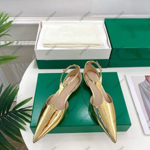 Zapatos de vestir de lujo para damas con punta puntiaguda, zapatos brillantes de tacón plano, damas de diseñador, moda de oro negro, damas clásicas, fiesta de bodas, resort