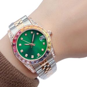 dames de luxe montre 31mm Strass Or Top Marque designer diamant mode femmes montres Montres-bracelets étanches pour femmes Noël Fête des Mères Cadeau d'anniversaire