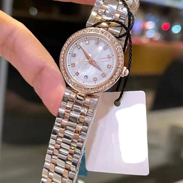 Montre de luxe pour femmes, mouvement à Quartz importé, miroir en verre minéral, Surface en pierre de 26MM, mode Boutique, montres 214z