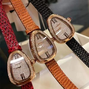 Dame de luxe Bracelet femmes montre or serpent montres Top moissanite montre SS montres pour dames noël saint valentin cadeau de fête des mères