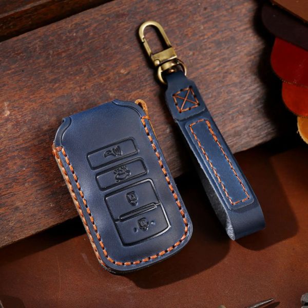 Housse de clé de voiture en cuir de luxe pour Kia 4 boutons Sorento K900 K7 Cadenza