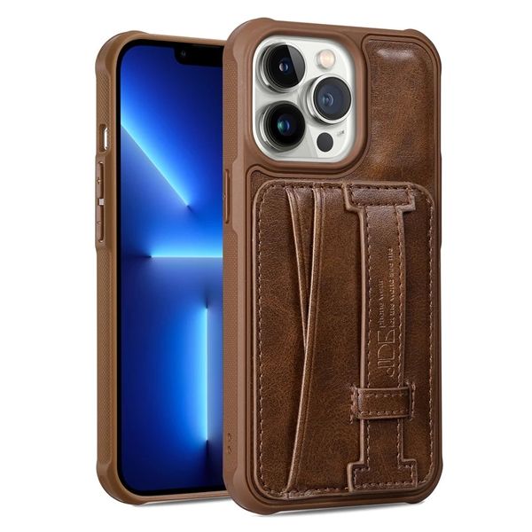 Étui de luxe en cuir souple avec fente pour carte, étui de téléphone pour iPhone 11 14 Pro 13 12 Pro Max 14 Plus, portefeuille d'affaires avec support, housse de sac de qualité supérieure