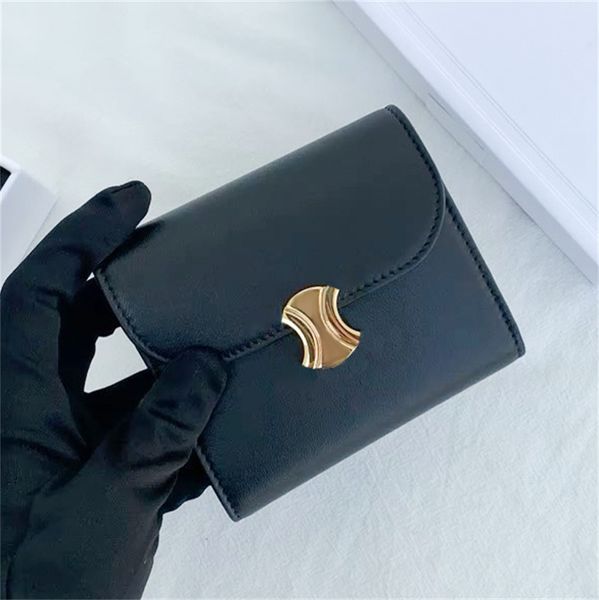 Triomphes de cartes en cuir de luxe Triomphes Purse de créateur Holders de carte Femme Man Mash Fashion Coin Bourses Pouche clés Keychain en gros portefeuille Brown Zippy ID CART