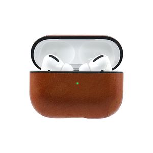 Luxe lederen tas voor Airpods Pro Anti-Fall Business Hoofdtelefoondekking voor Apple Oortelefoon 2 1