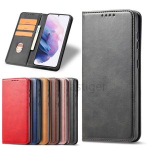 Luxe lederen tas Telefoon Gevallen voor Samsung Galaxy S21FE S20FE S21 S21Plus S21ULTRA S20 S20Plus S20ultra Note20 Note20ultra A32 A42 A52 A72 A82 A22 5G Flip Stand Cover