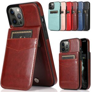 Luxe lederen mobiele telefoonhoesjes met standhouder schoktelefoonkaarten voor Samsung Galaxy A51 A71 A21S A01 A11 A31 A41 A30S A10 50 40 70 A20E A42