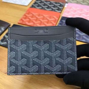 Luxe lederen designer portemonnee effen kleur houndstooth kaarttas mode mannen vrouwen alfabet reliëf mini handtas