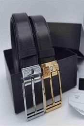 Cinturón de cuero de lujo para hombre GoldSliver Mb Digner marca vacía Pin Gp cinturón trasero Poison 2021 nuevoRZYO5113180