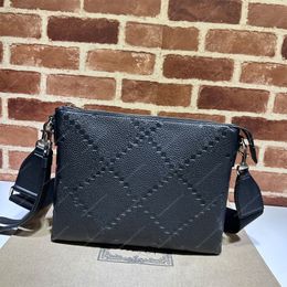 Luxe lederen tas sacoche heren enkele schouder crossbody tas distributie mode handtas portemonnee portemonnee 696009 klassiek merk